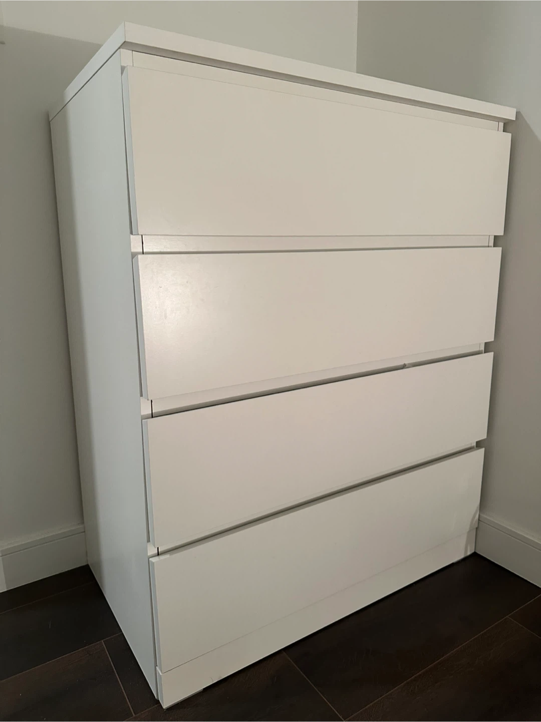 IKEA MALM 4-drawer dresser, white