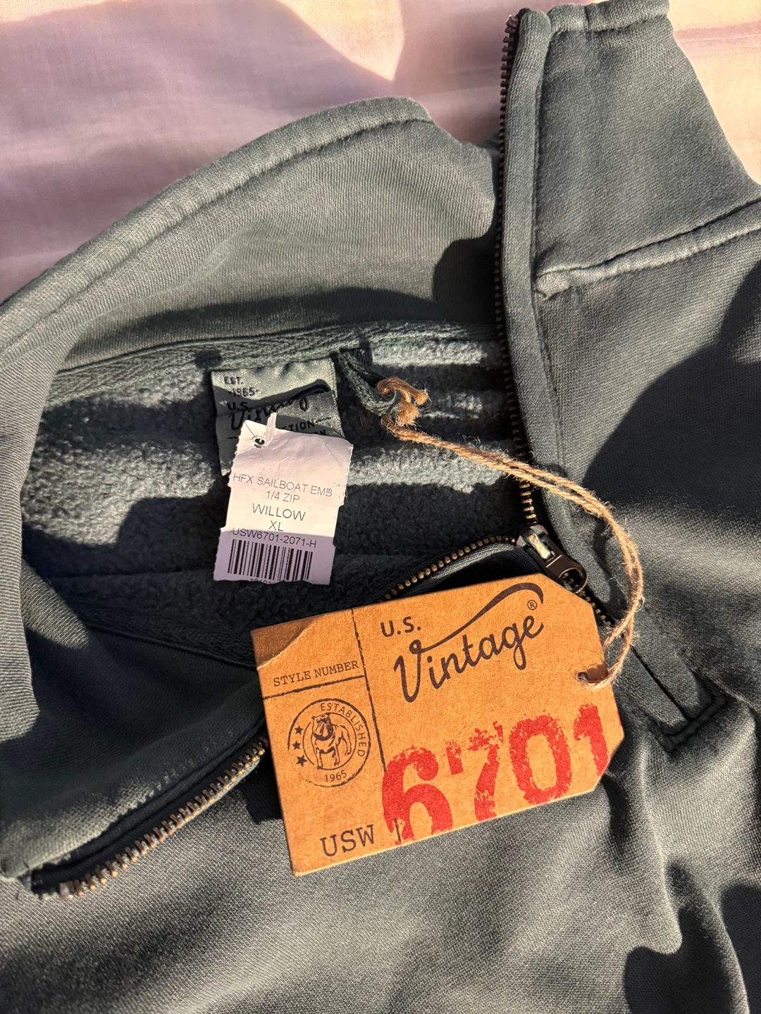 U.S. Vintage 1/4 Zip Sweatshirt - photo 3