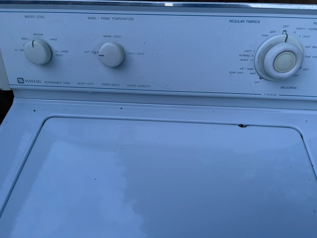 Maytag washing machine