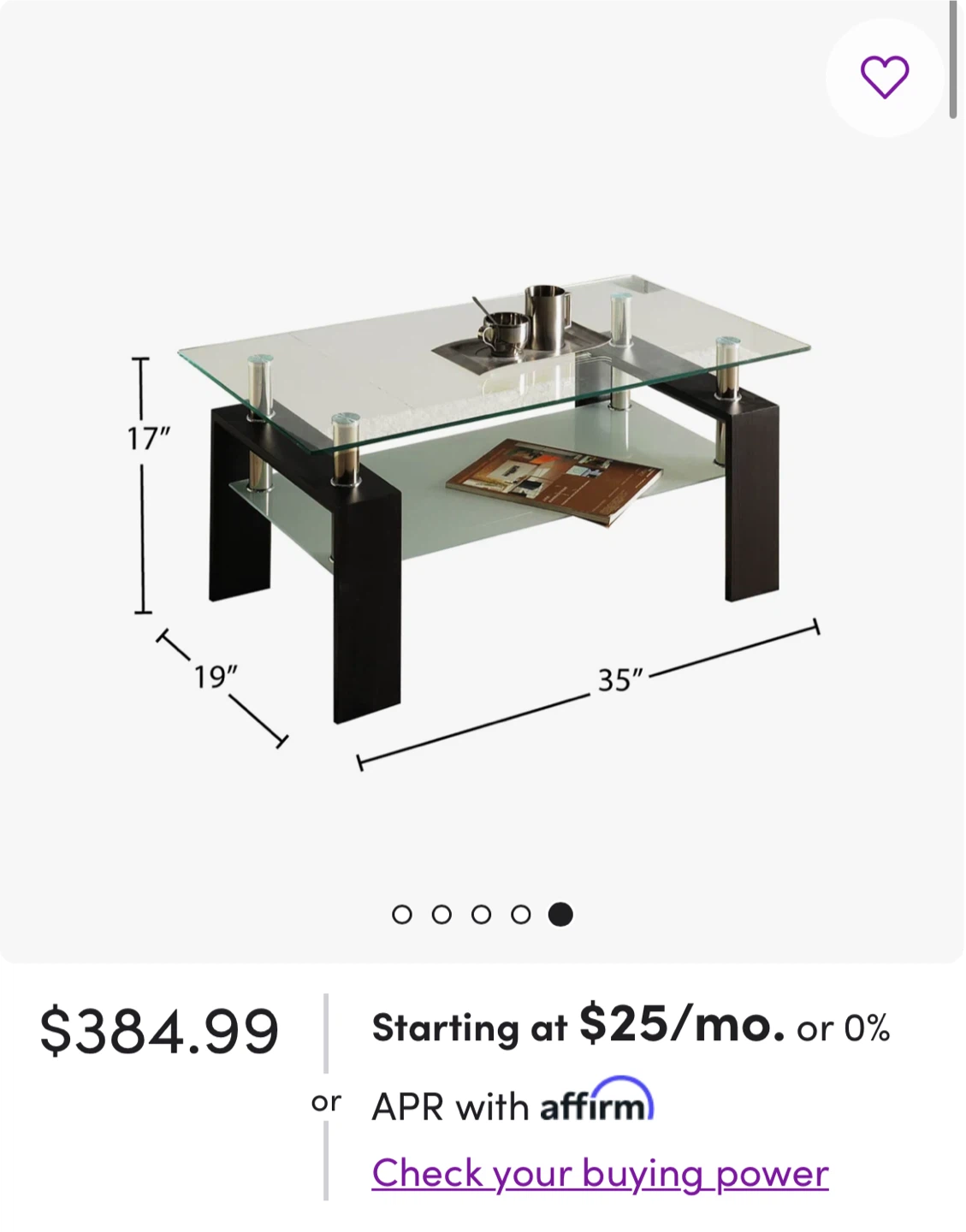 Modern Glass Coffee Table with Cream Base - photo 4