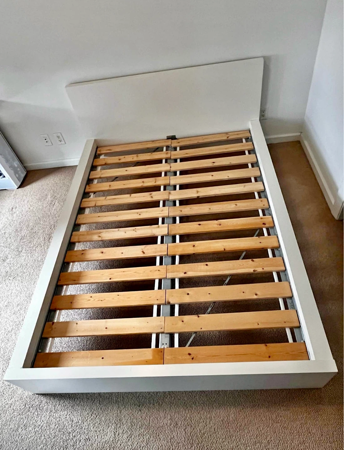 IKEA white full size bed frame - photo 2