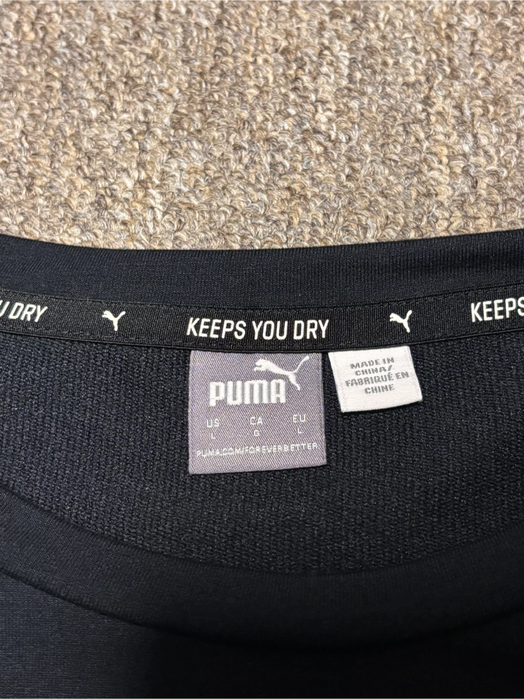 Puma Black Cropped Long Sleeve Top - photo 2