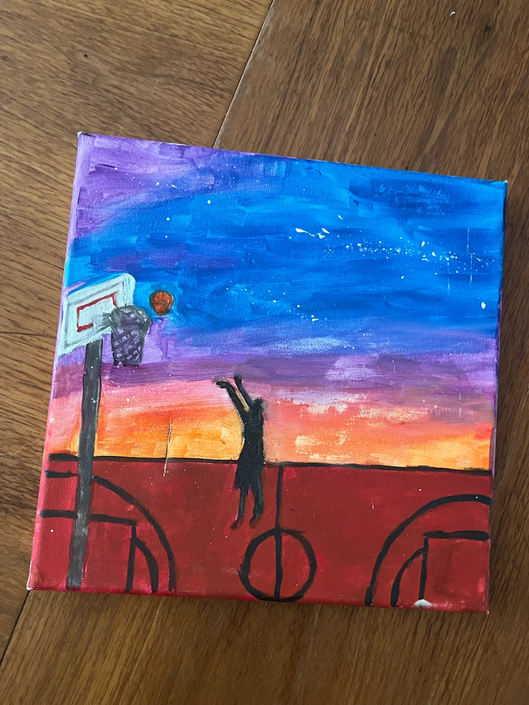 Basketball paint