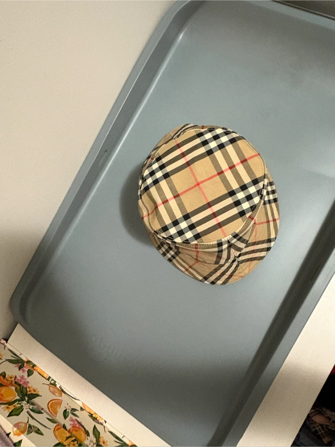 Burberry Check Bucket Hat - Size M - photo 2