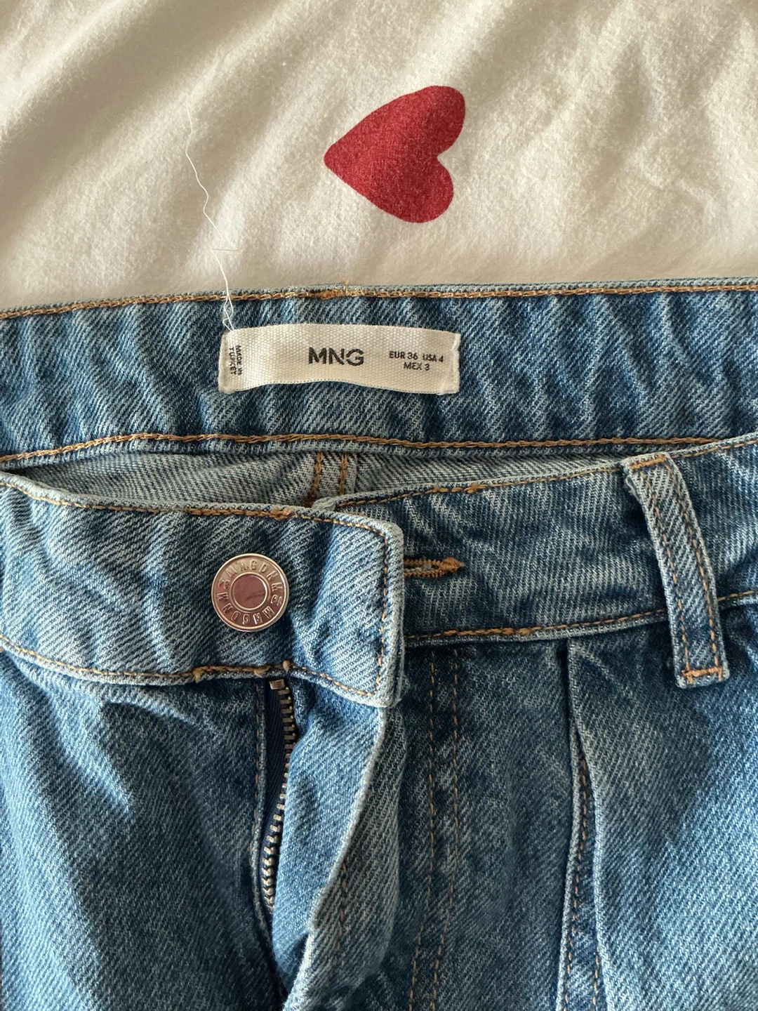 MANGO Blue Denim Cargo Jeans Size 26 - photo 2