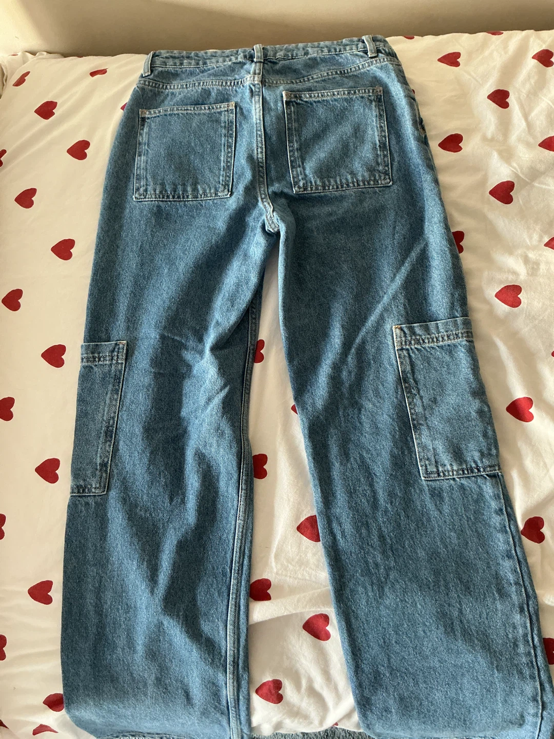 MANGO Blue Denim Cargo Jeans Size 26 - photo 3