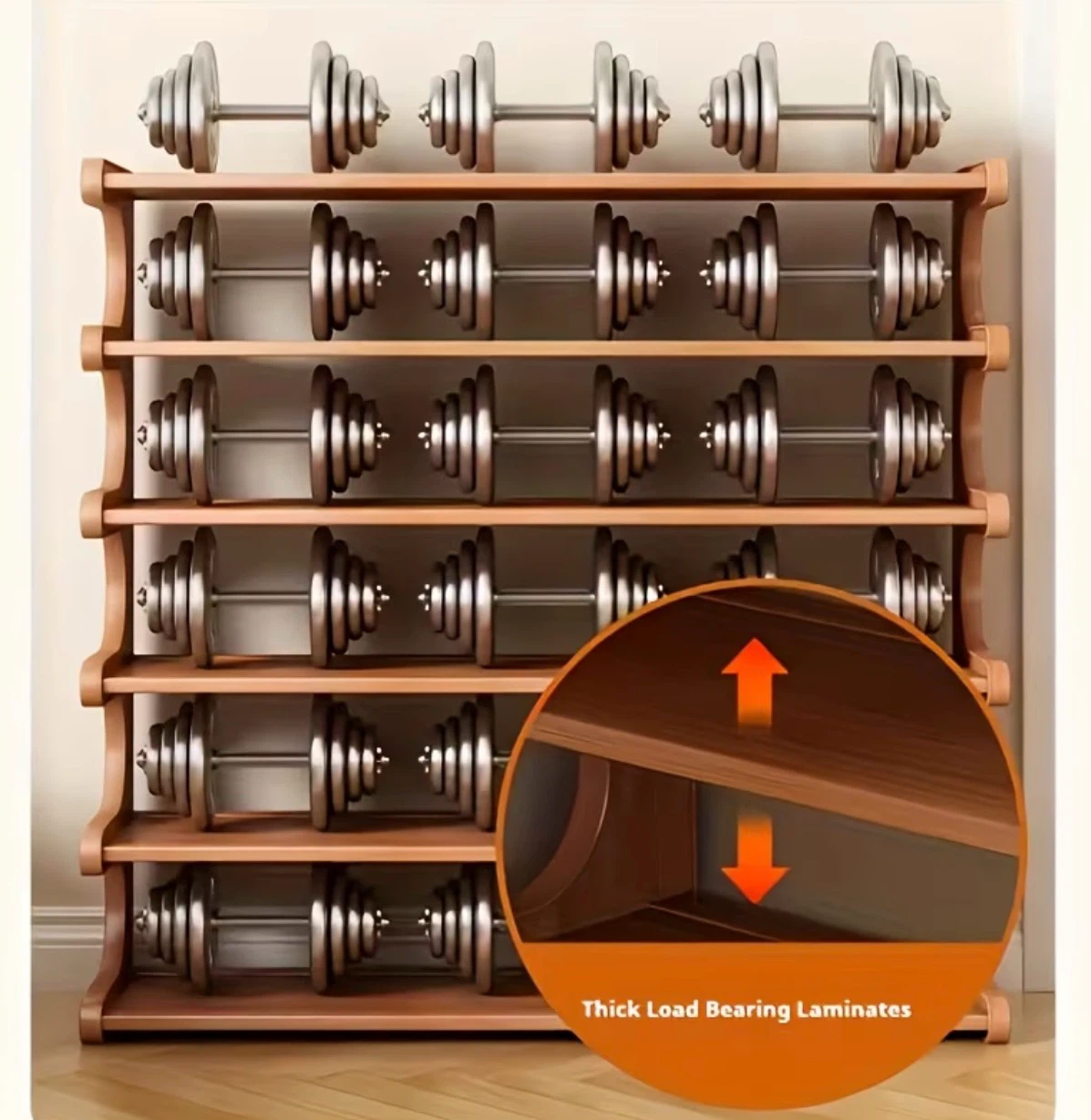 6-Tier Bamboo Wooden Shoe Rack Organizer (BRAND NEW IN BOX) - photo 4
