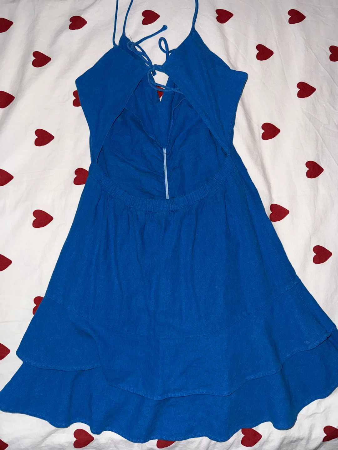 Zara Blue Ruched Mini Dress - photo 2