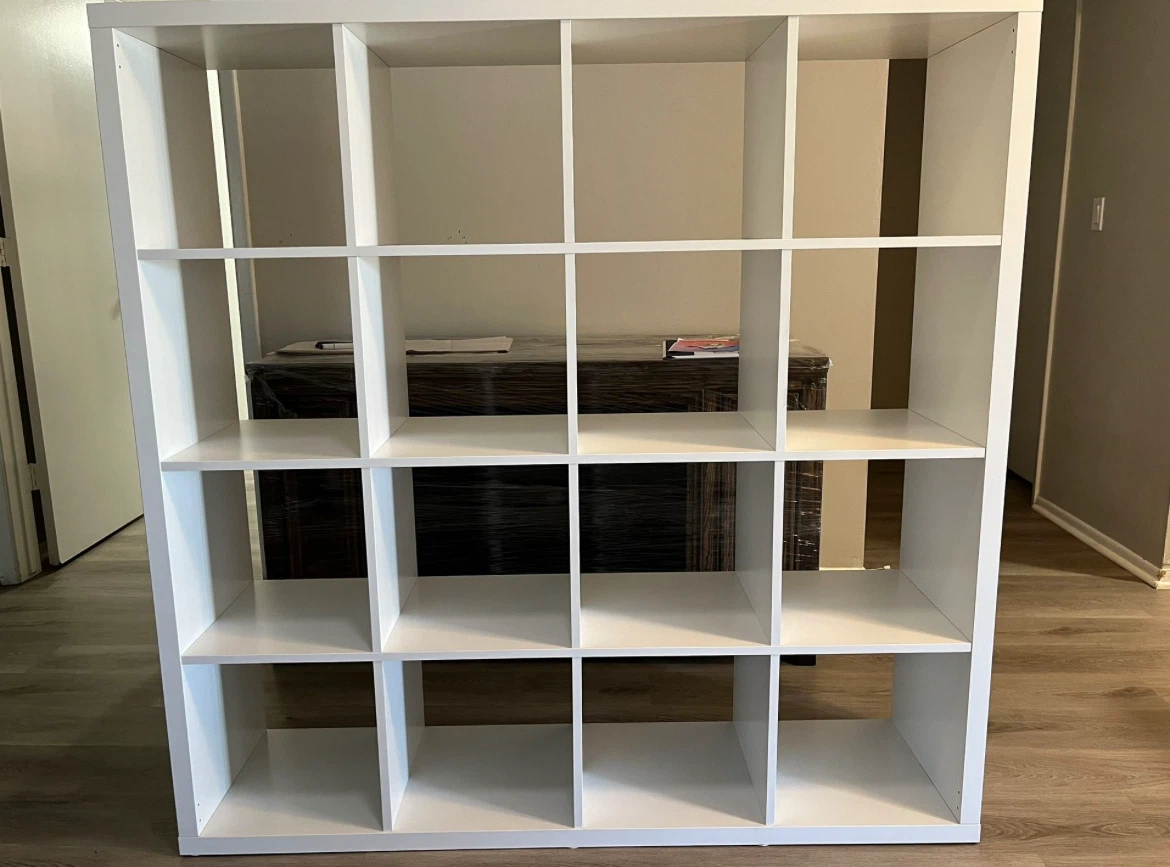 IKEA KALLAX 4x4 shelf in white