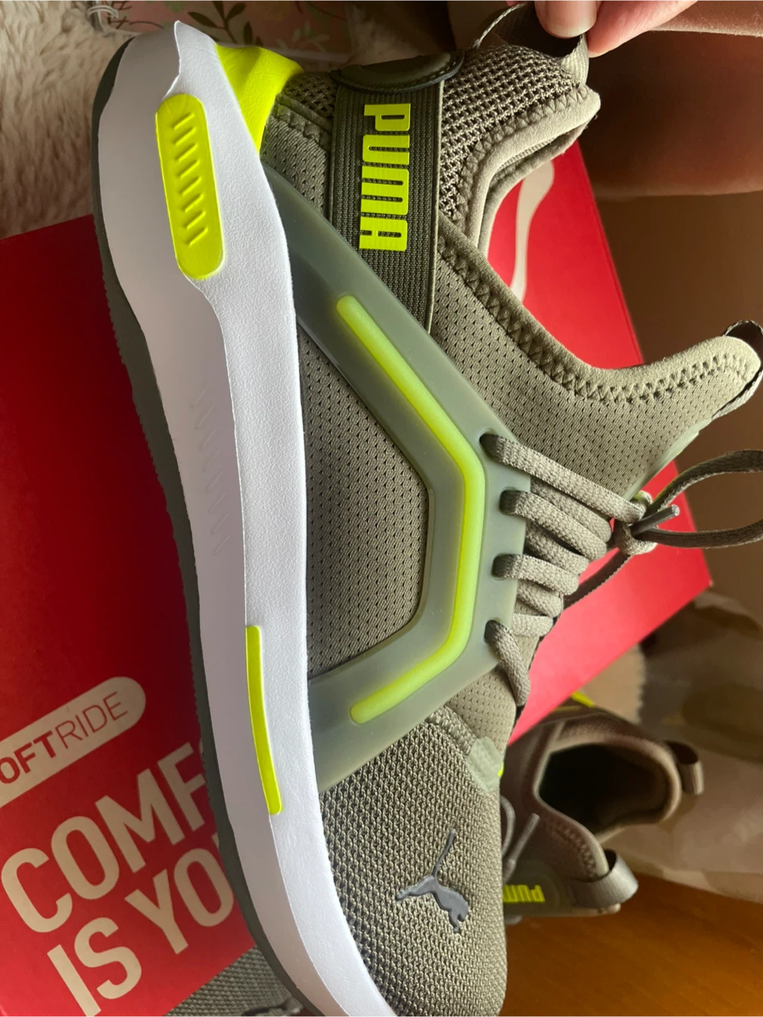 Puma Softride Running Shoes - Green/Yellow - photo 4