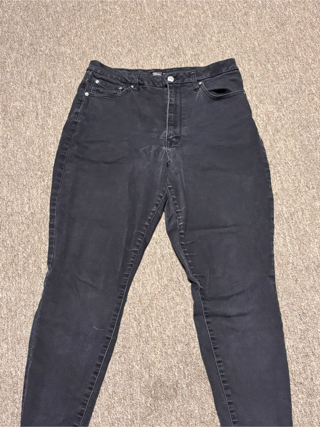 Ardene Curve Black Jeans Size 14