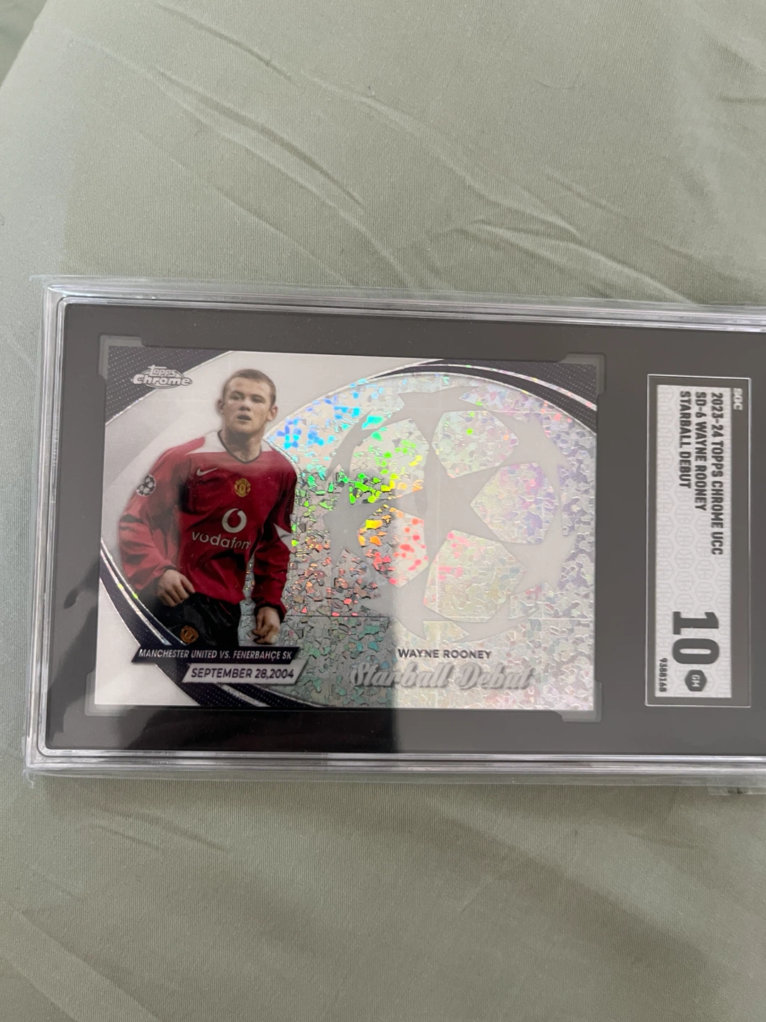 2023-24 Topps Chrome Wayne Rooney Starball Debut Card