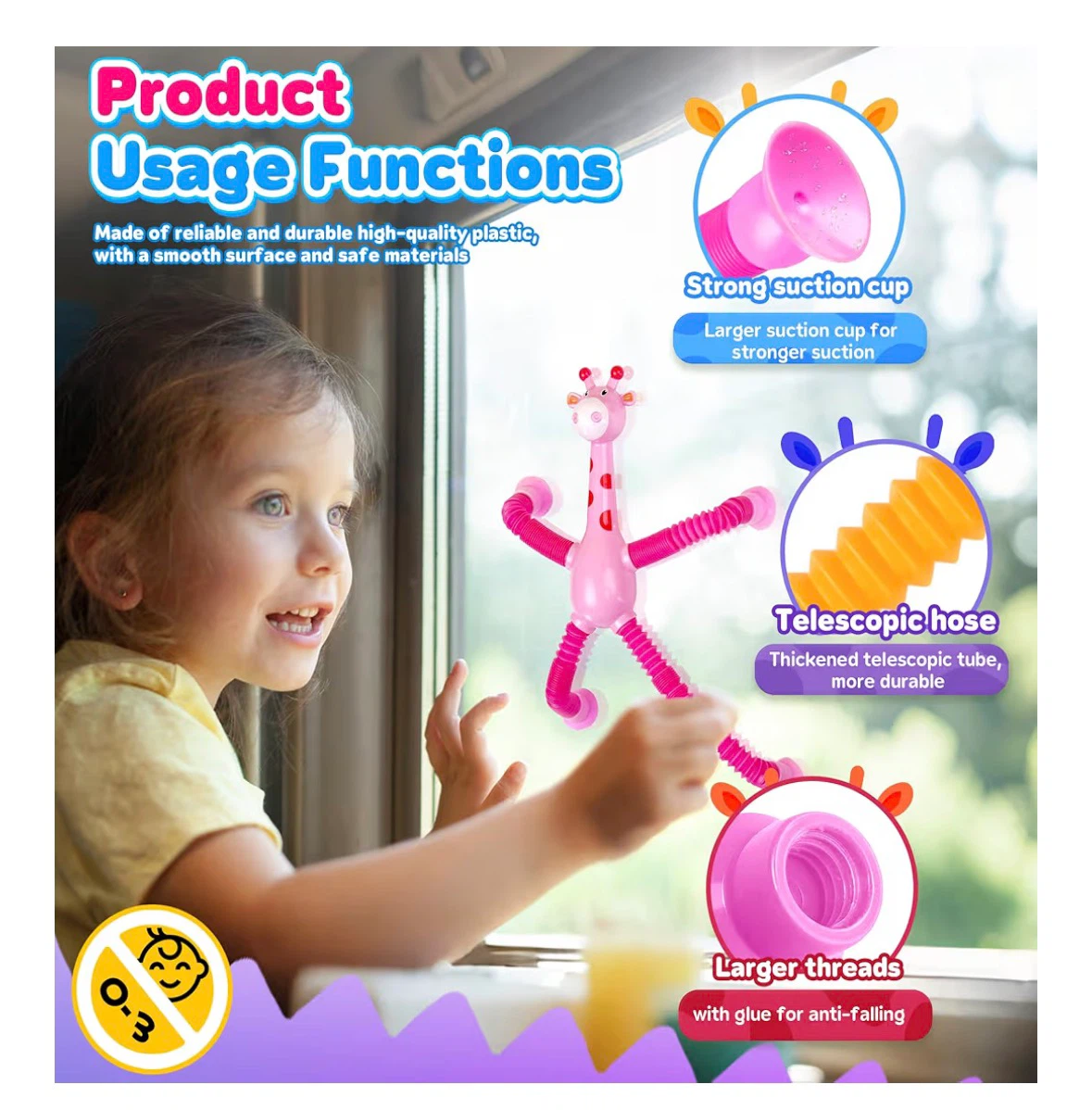 Flexible Fidget Giraffe Toys - photo 4