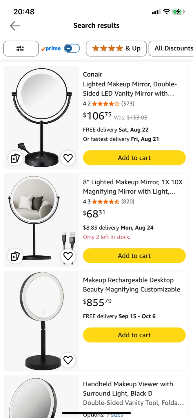 Amiro Lighted Makeup Mirror - photo 4