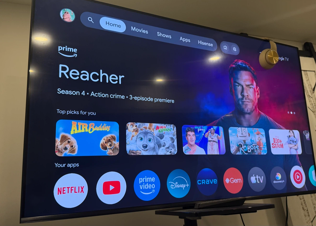 55” Hisense Google TV