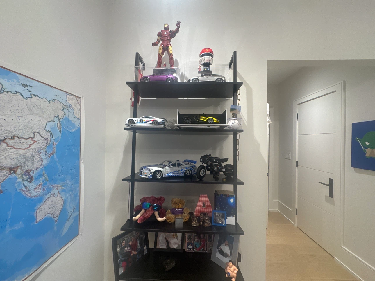 Black Metal Wall-Mounted Bookshelf from Coaster Furniture