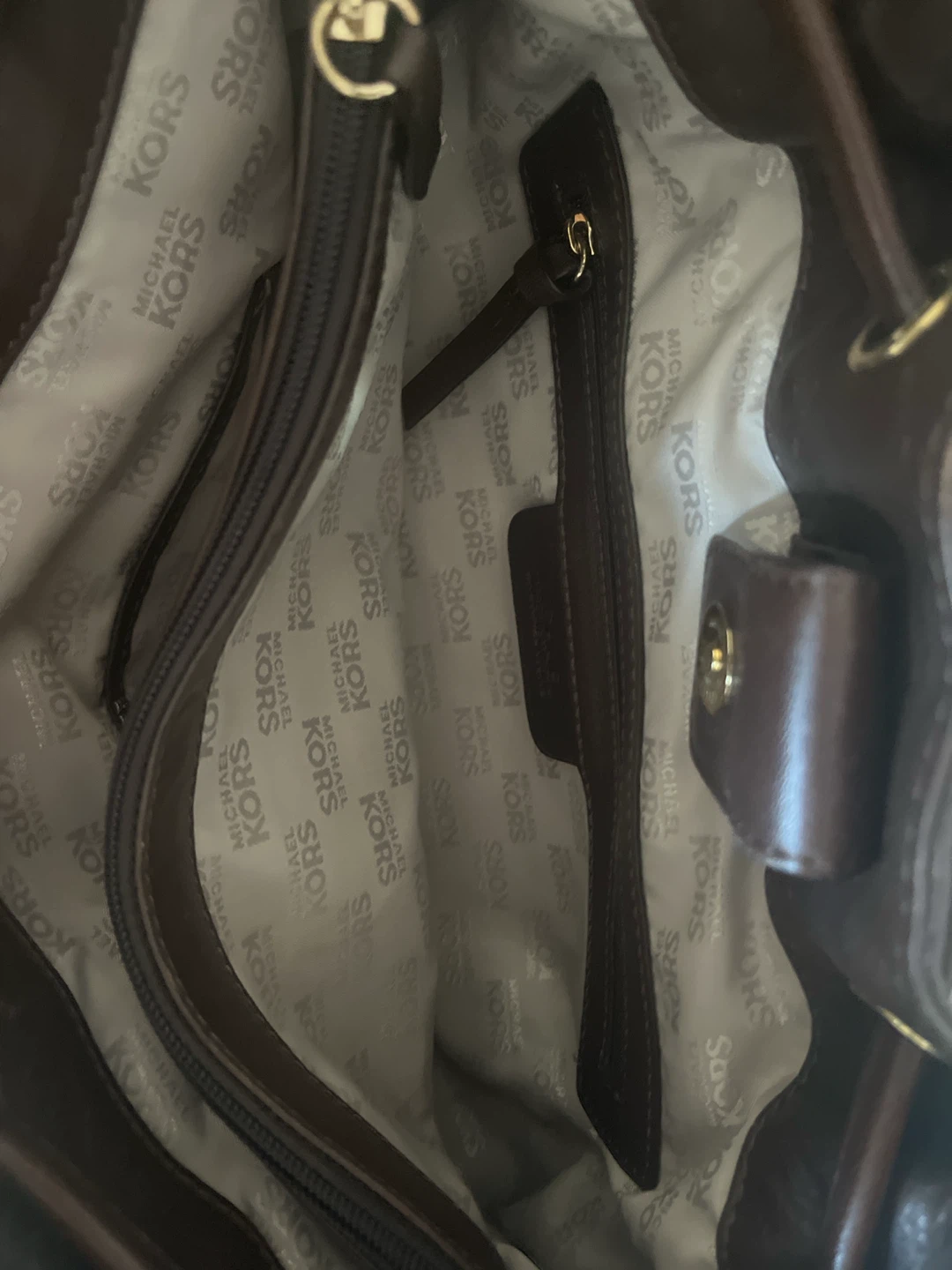 Michael Kors Brown Leather Drawstring Shoulder Bag - photo 2