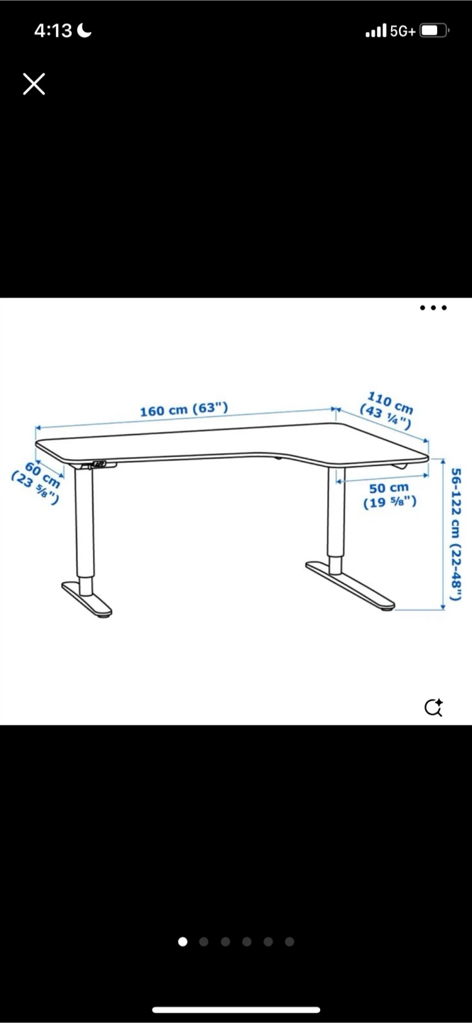 Black Corner Desk - IKEA - photo 3