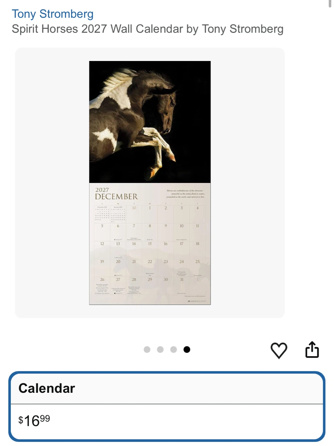 NEW✨2027 Wall Calendar by Tony Stromberg - photo 4