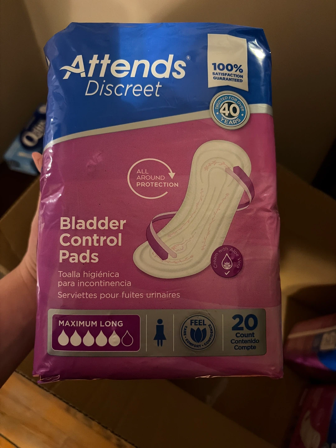 Attends Discreet Bladder Control Pads - Maximum Long - photo 4