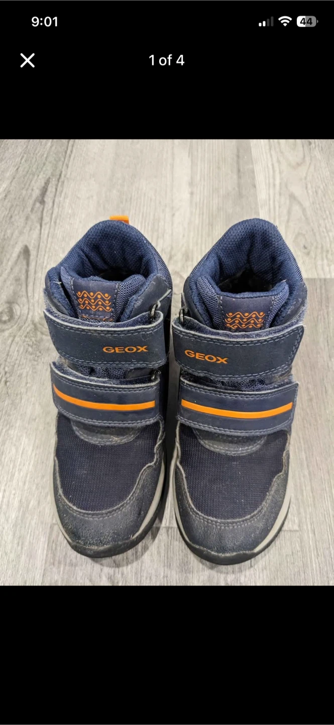 Geox Kids Navy Orange Boots