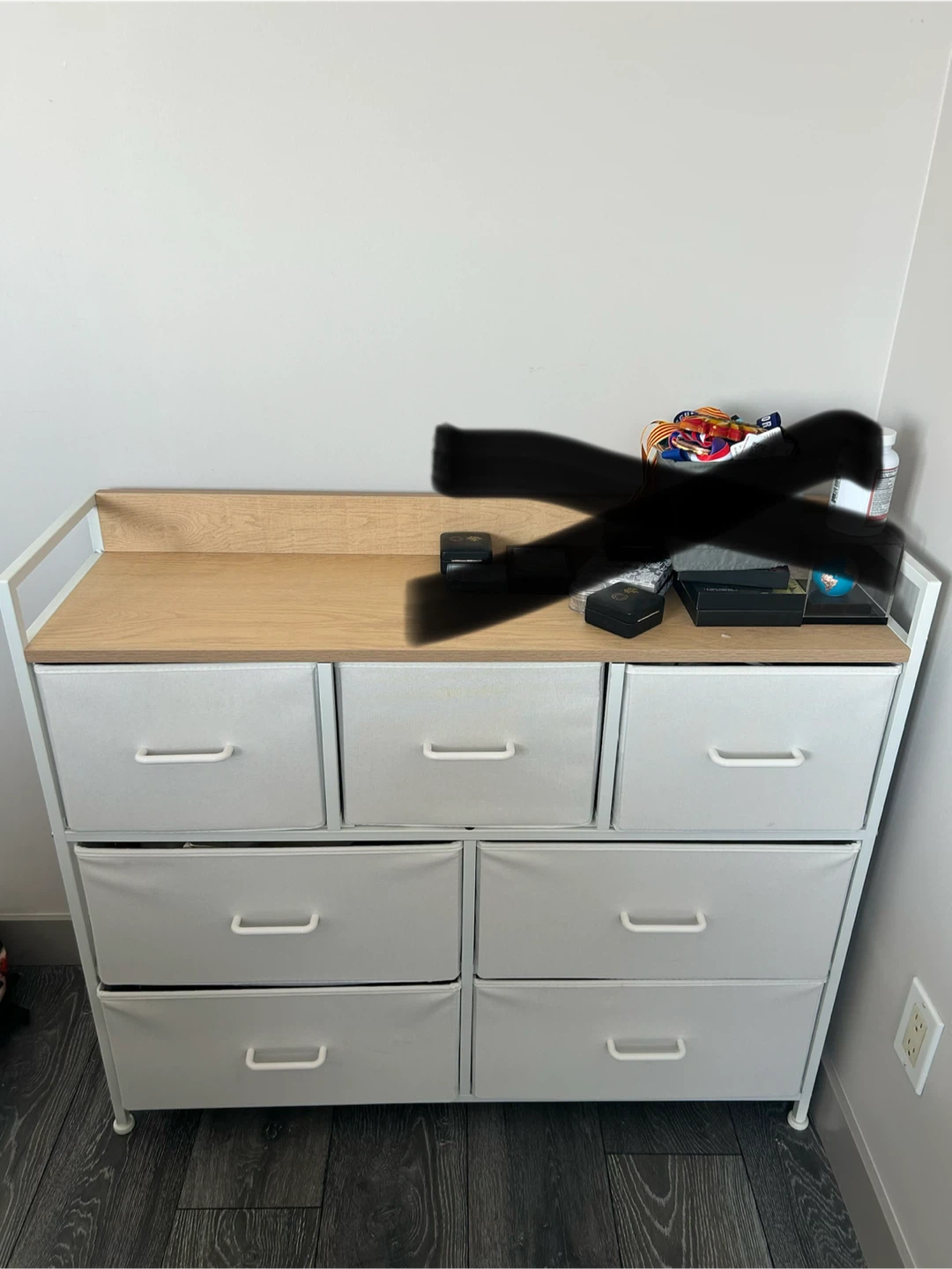7-Drawer Dresser with Wood Top