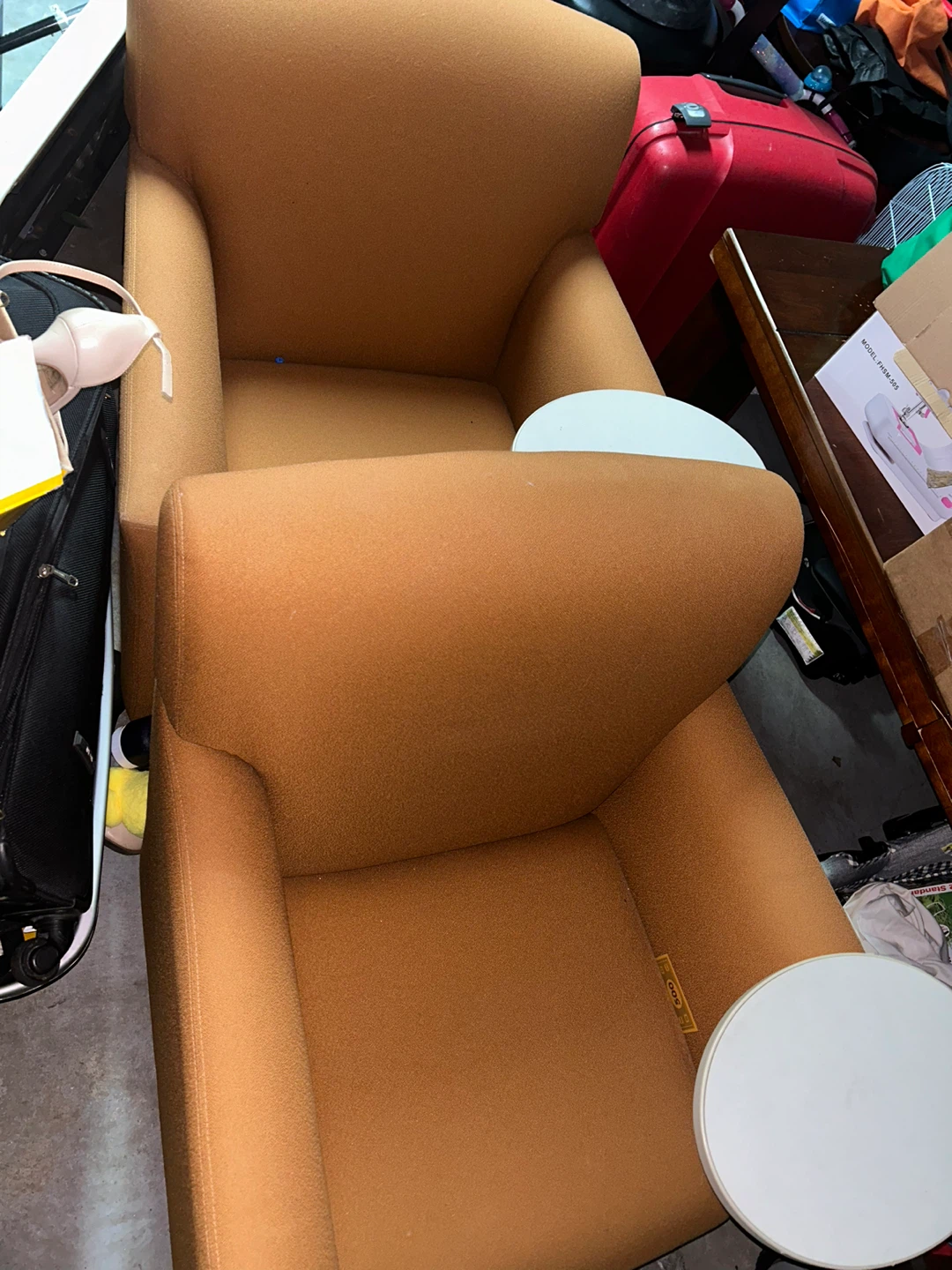 Brown Upholstered Armchair