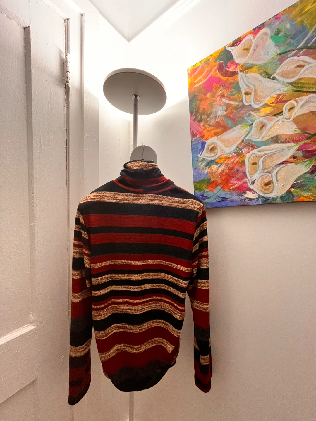 Striped Turtleneck Sweater