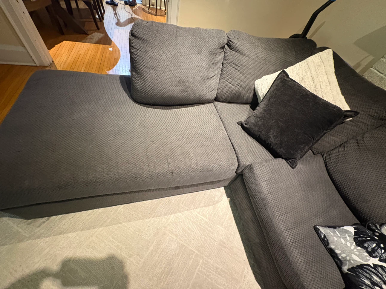 Dark Grey Sectional Sofa - photo 3