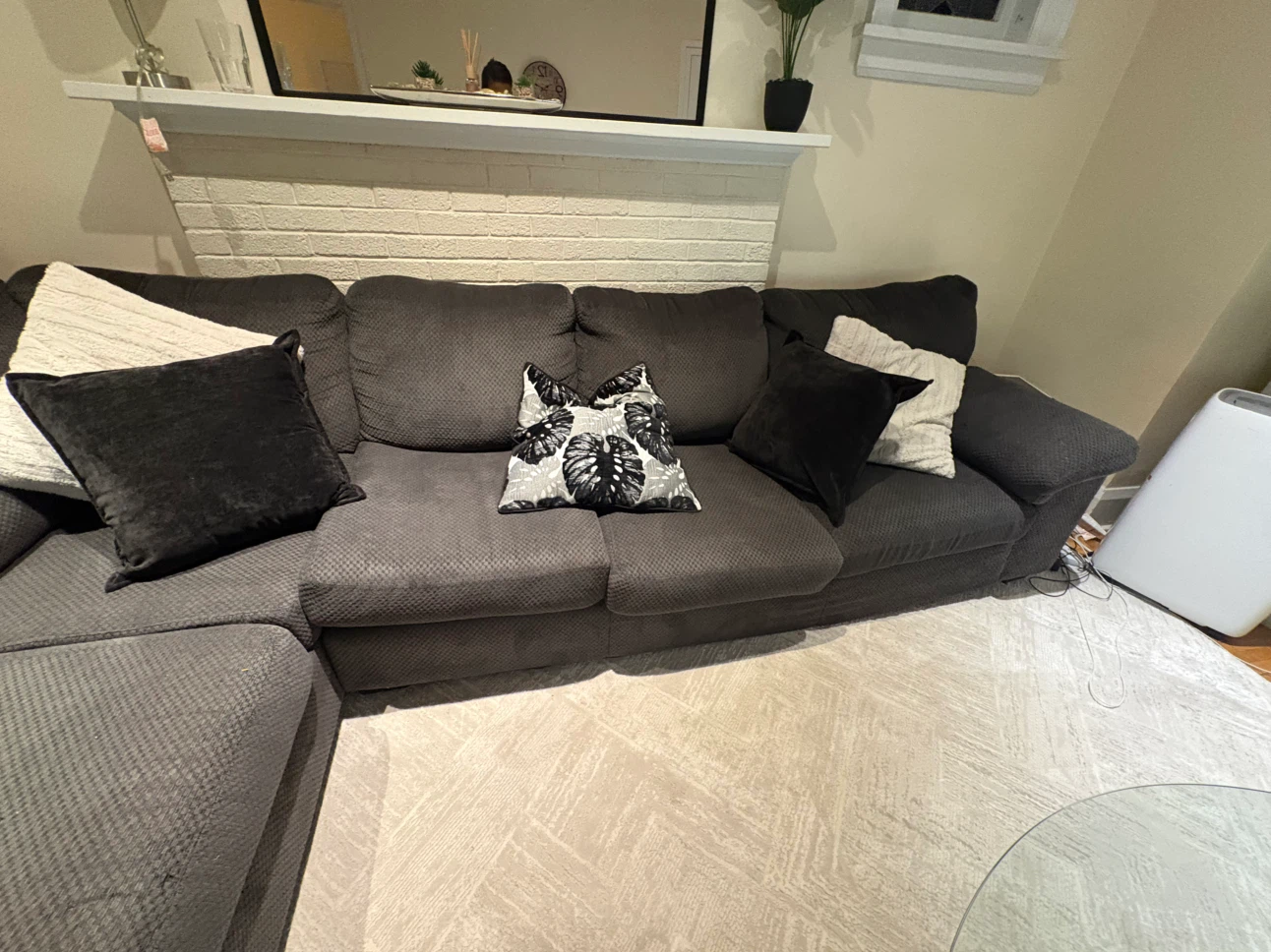 Dark Grey Sectional Sofa