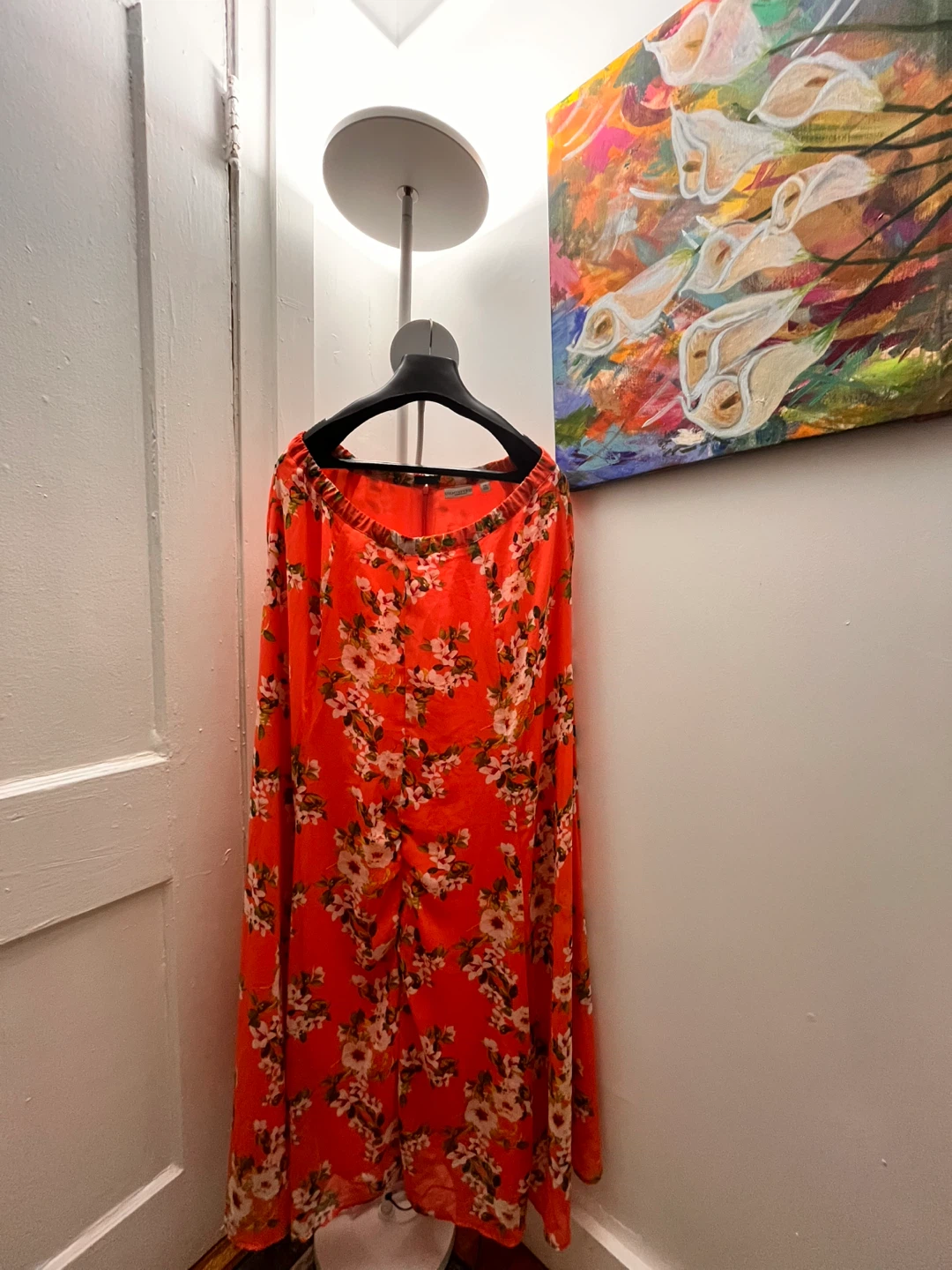 Orange Floral Maxi Skirt - photo 2