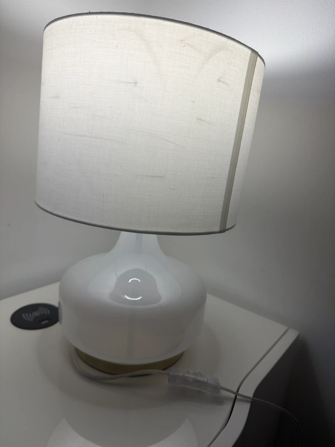 White Table Lamp - photo 2