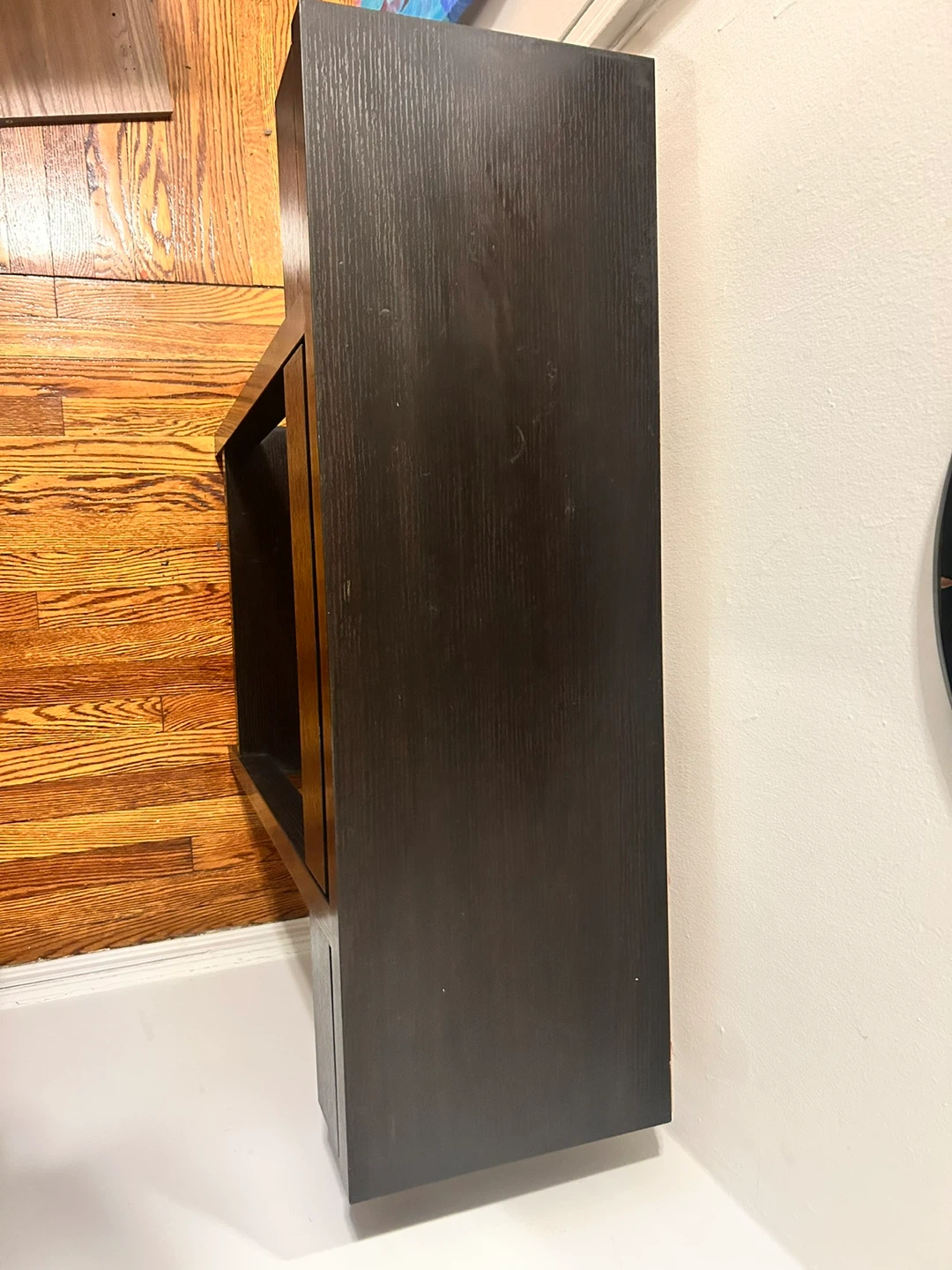 Dark Brown Console Table with Drawer - photo 4