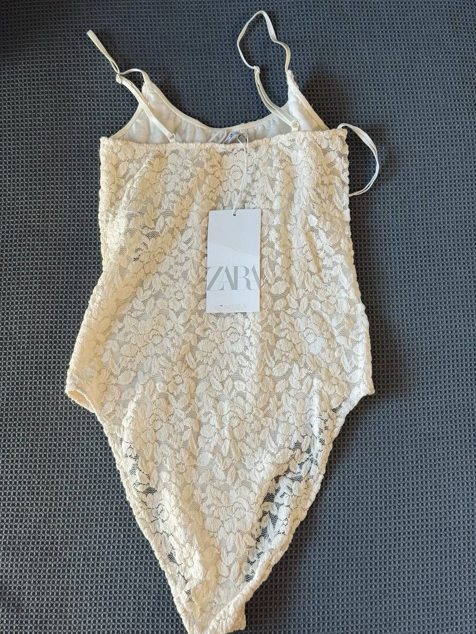 ZARA Cream Lace Bodysuit – Size M - photo 2