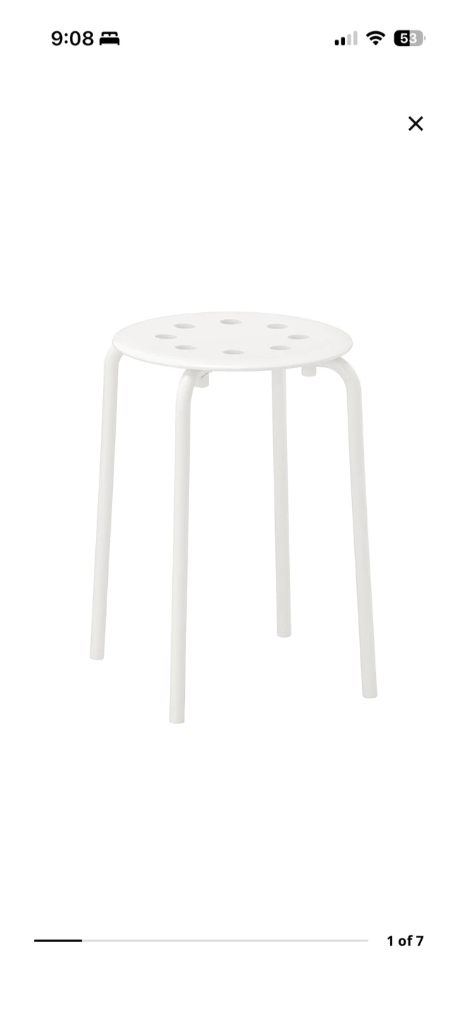 Ikea chairs and stool