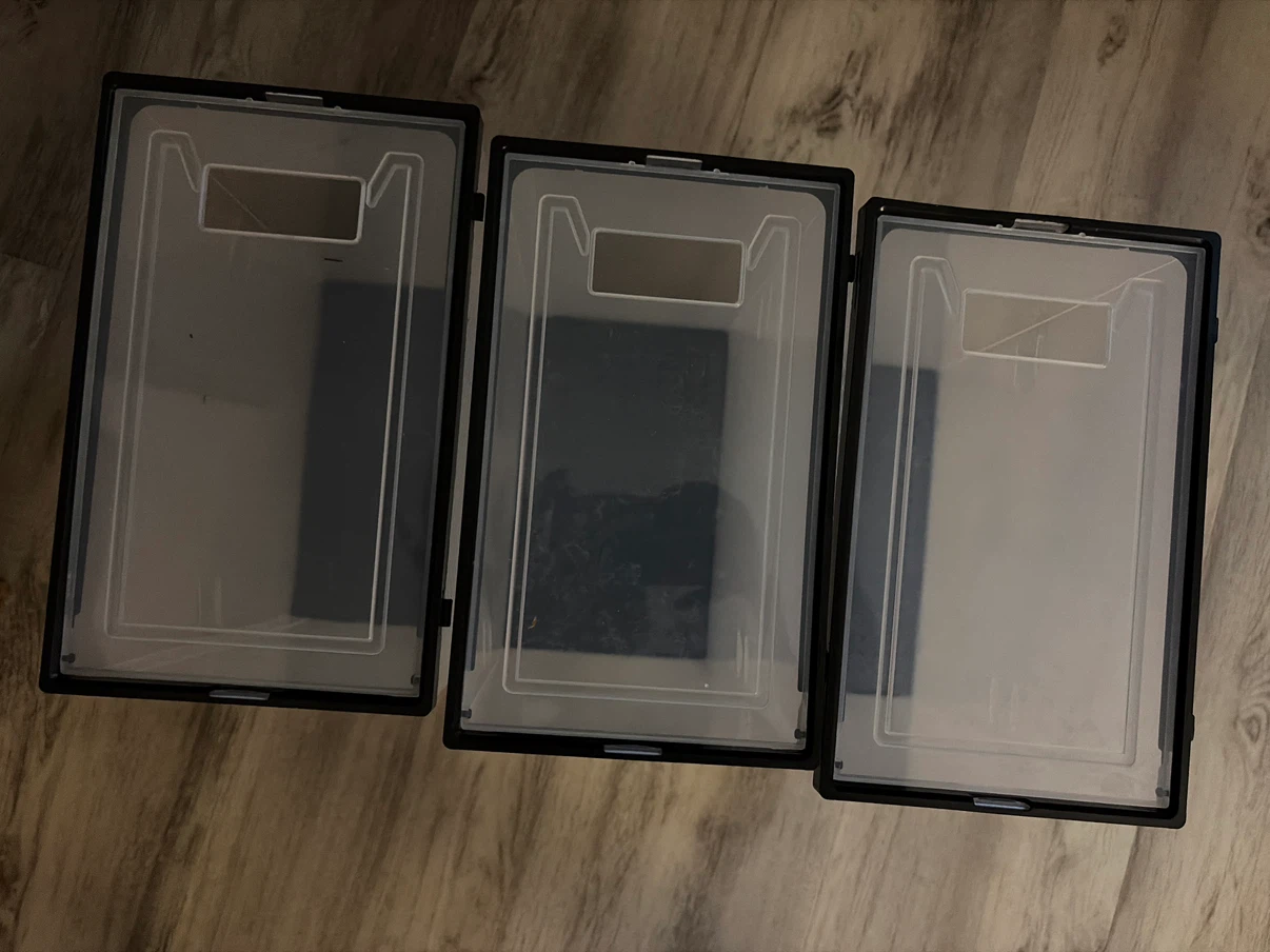 Set of 12 Clear Storage Bins with Lids