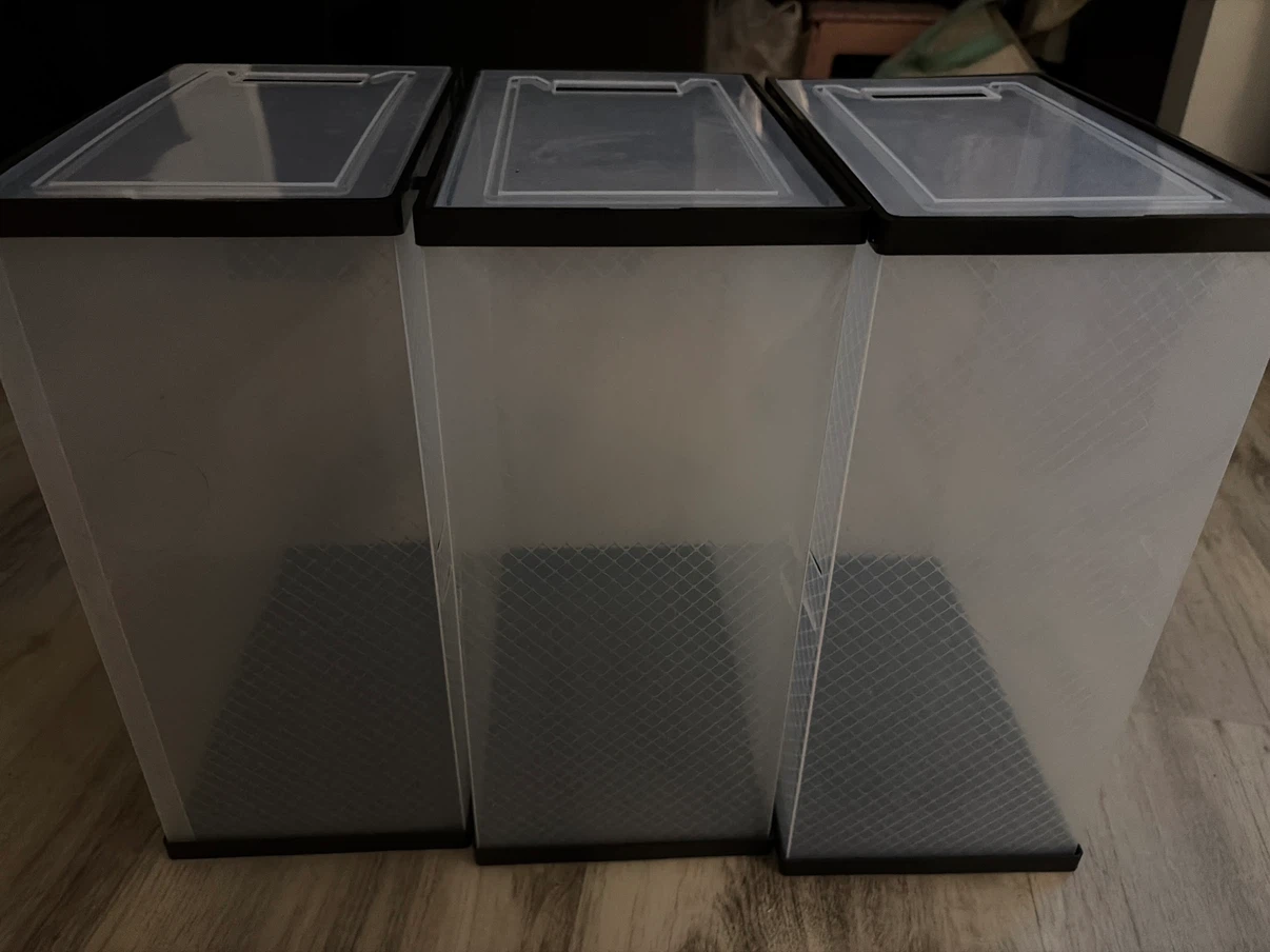 Set of 12 Clear Storage Bins with Lids - photo 2