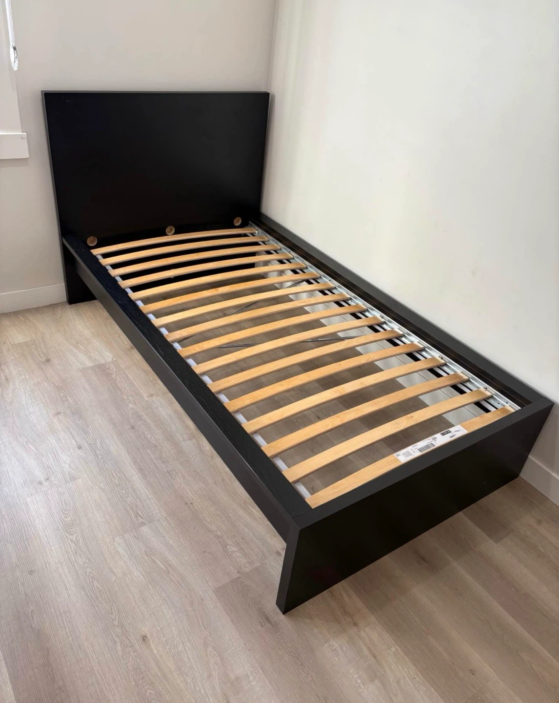 IKEA MALM Twin bed frame in black brown - photo 2