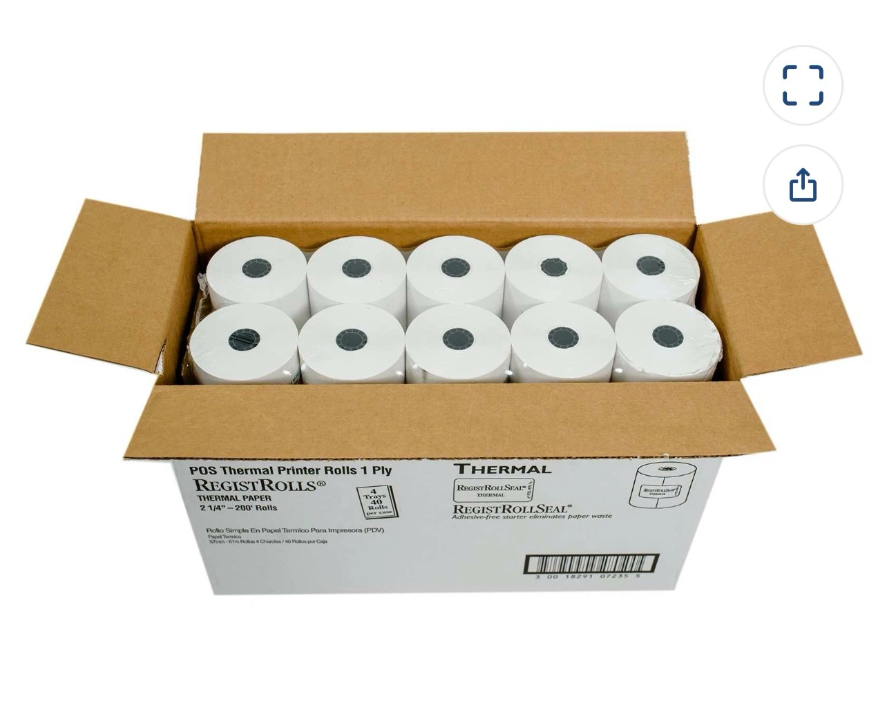 Ncco White 1 Ply Register Roll Tape - 2.25 Inch - photo 2