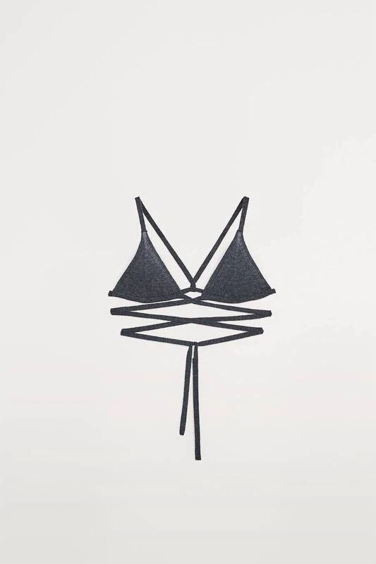 ZARA Knitted Strappy Bralette – Size S