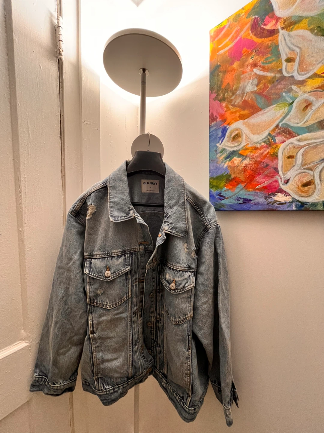Old Navy Distressed Denim Jacket