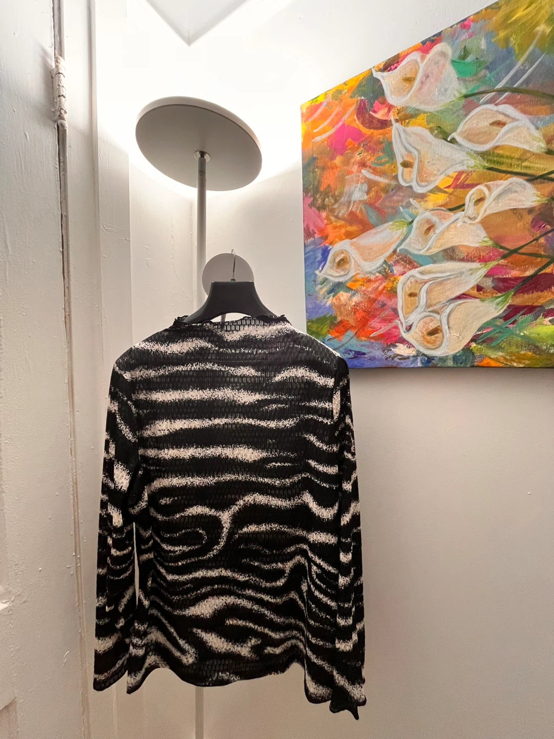 Black and White Long Sleeve Top