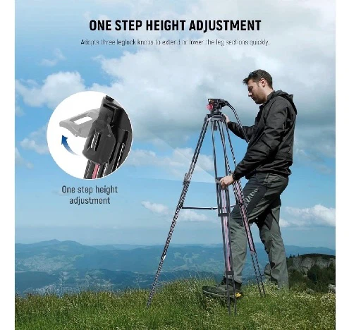 NEEWER 79"/2m Video Camera Tripod - photo 3