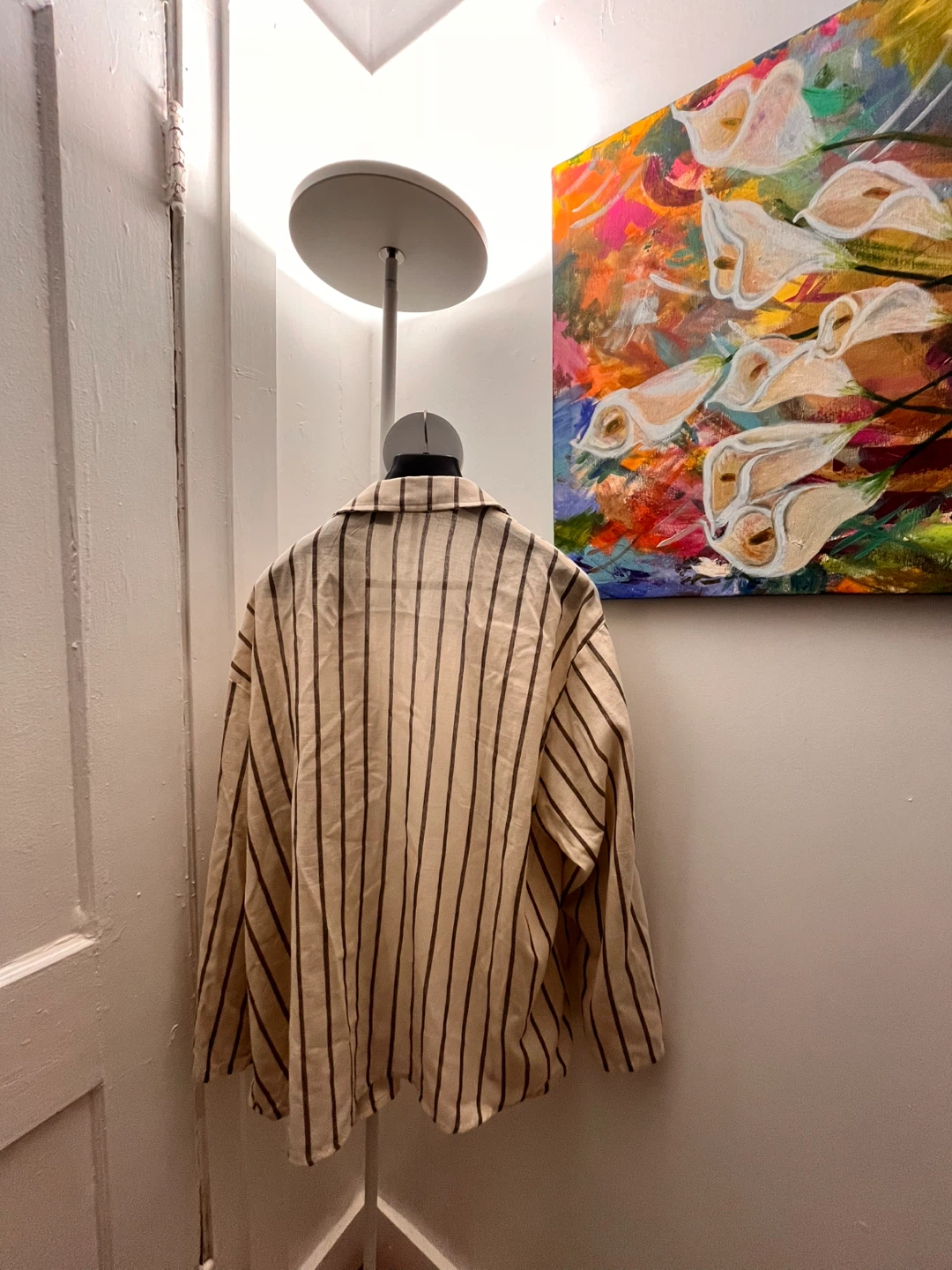 Striped Button-Up Shirt - photo 2