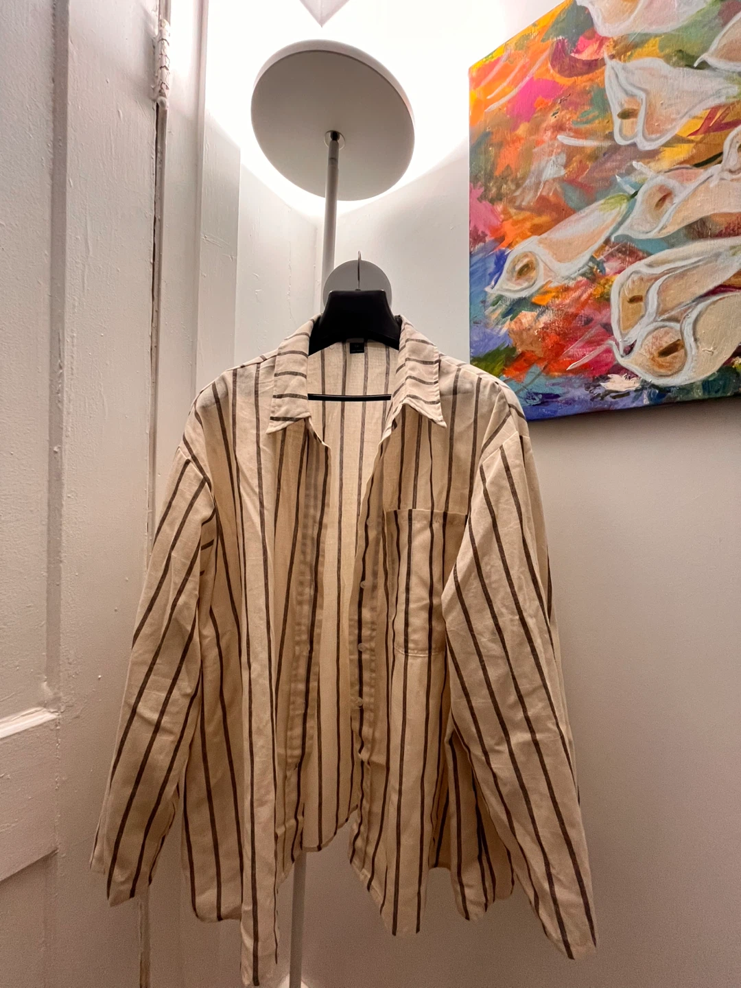 Striped Button-Up Shirt