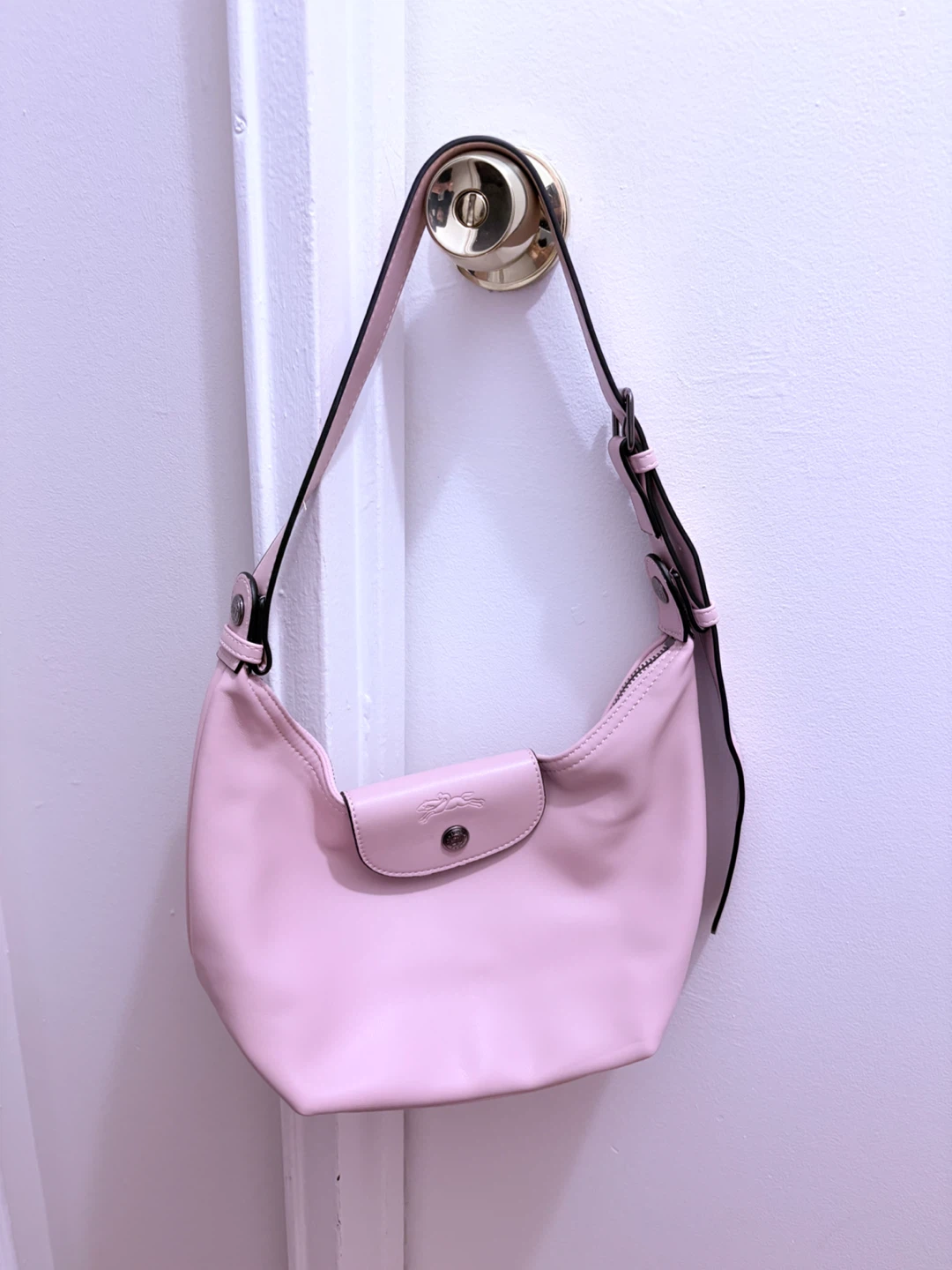 Pink Longchamp Shoulder Bag