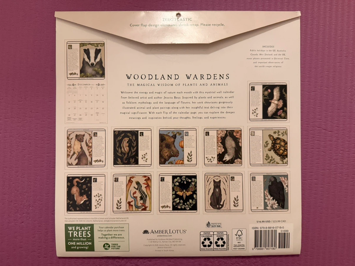 NEW✨2027 Calendar Jessica Roux Woodland Wardens - photo 2