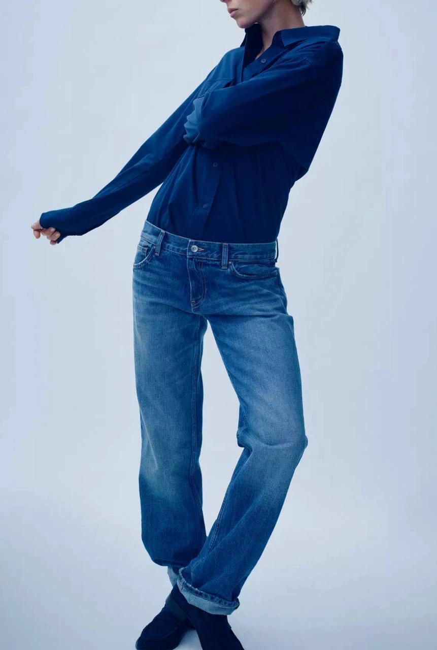 Zara Low-Rise Blue Jeans – Size 29 (CA 8)