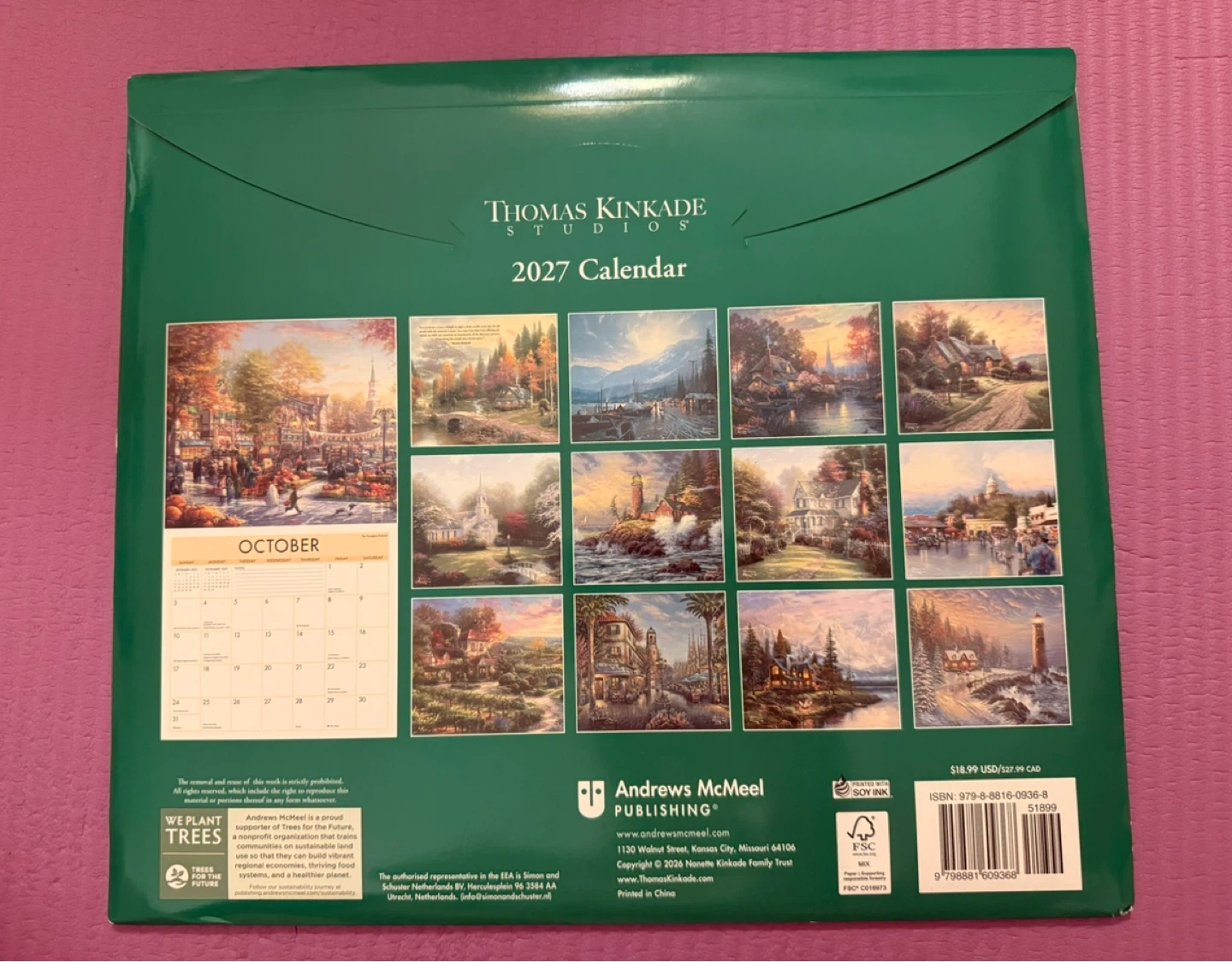 NEW✨ 2027 Calendar Thomas Kinkade Studios - photo 2