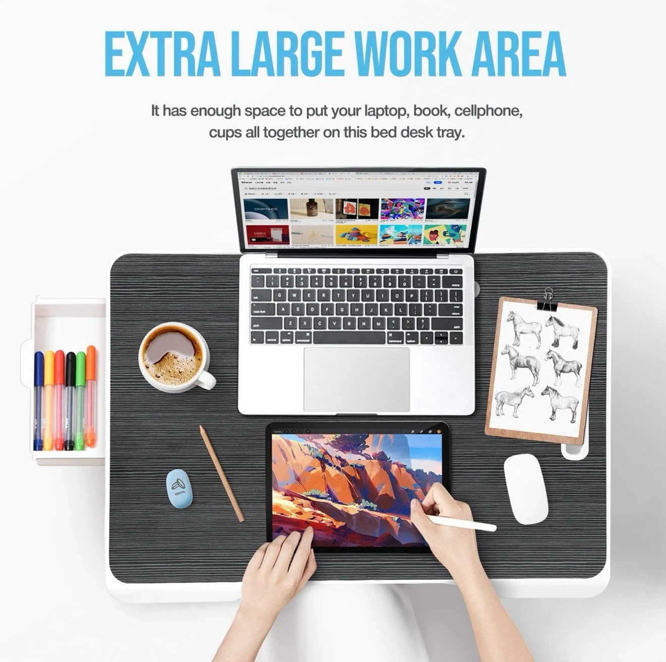 BRAND NEW!!!  Livhil Large Lap Desk for Bed | - photo 2